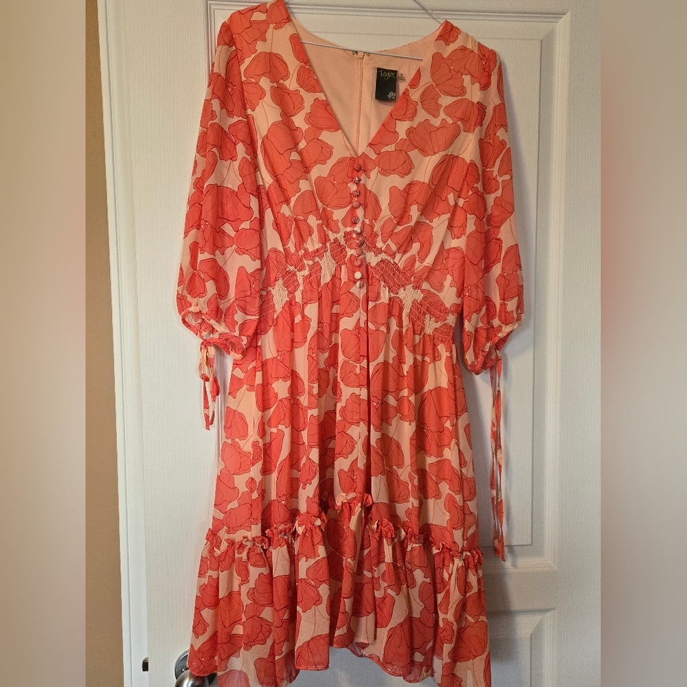 Taylor Pink Floral Dress